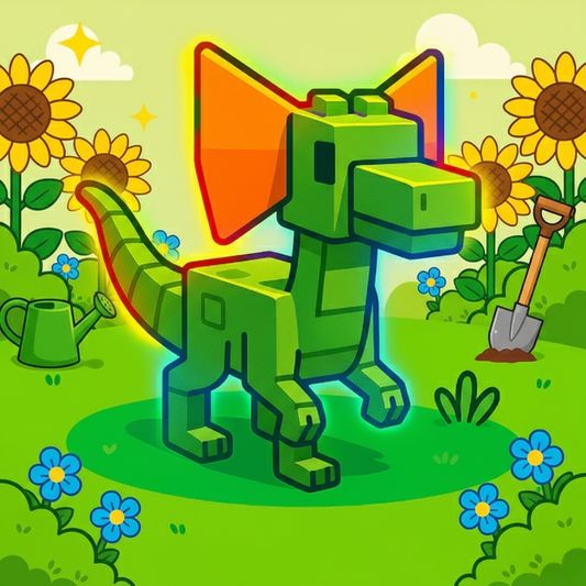 HATCHED Rainbow Dilophosaurus